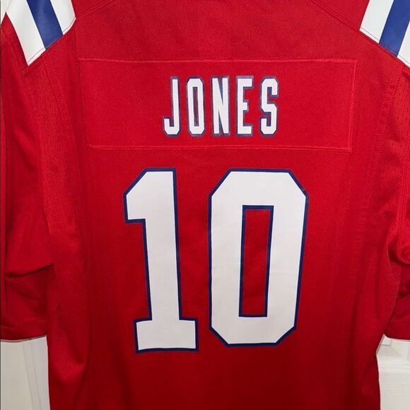 Nike Mac jones Red Jersey with White and Blue Details - Picture 15 of 15